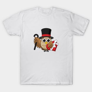 Sophisticated Owl with Heart Chocolate Box T-Shirt